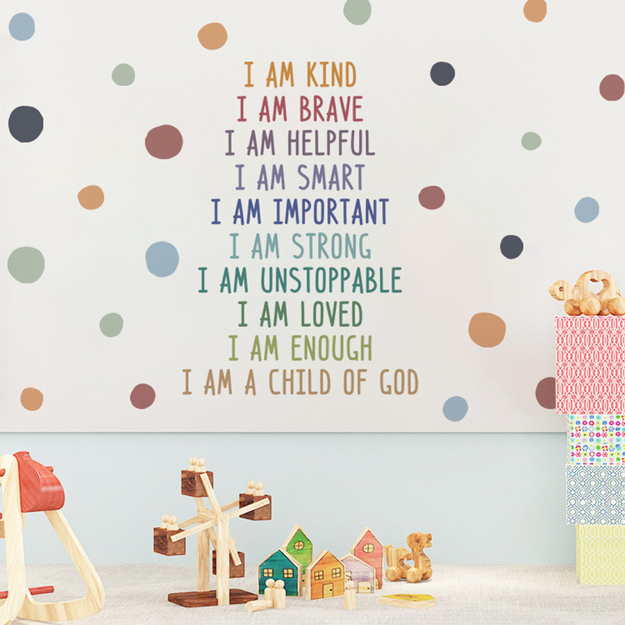 Kids Education Motivation - Pozytywny obraz ścienny dla dzieci w