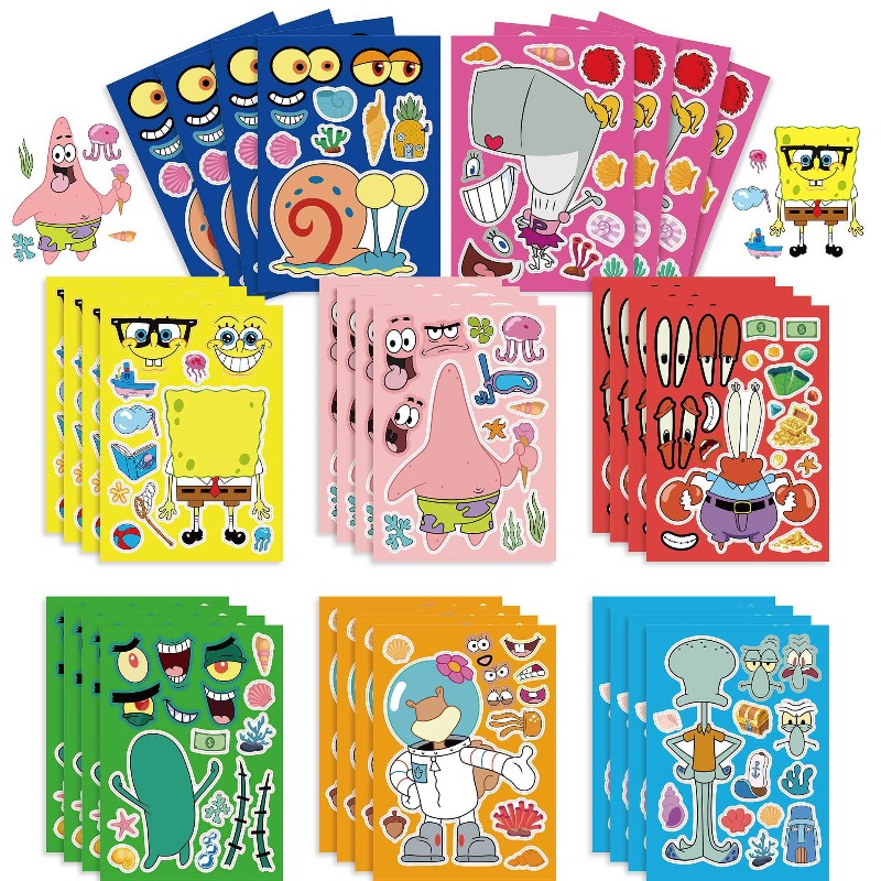 Kids Educational Gadget - Interaktywna edukacyjna układanka SpongeBob SquarePants, zabawka