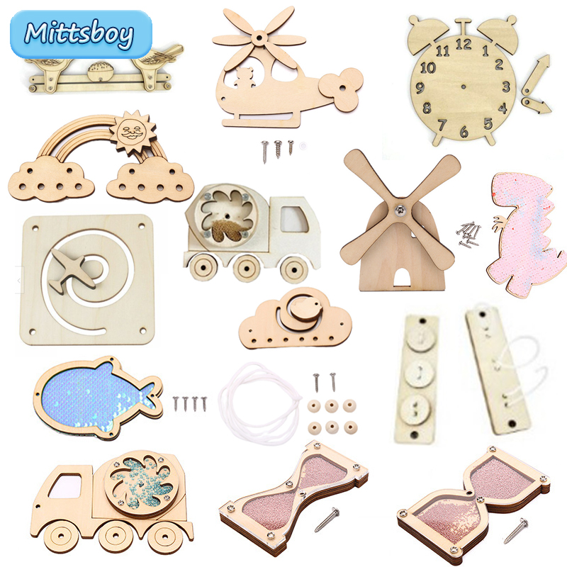 Kids Education Usa - Przedszkole Montessori zajęta tablica klepsydra puzzle