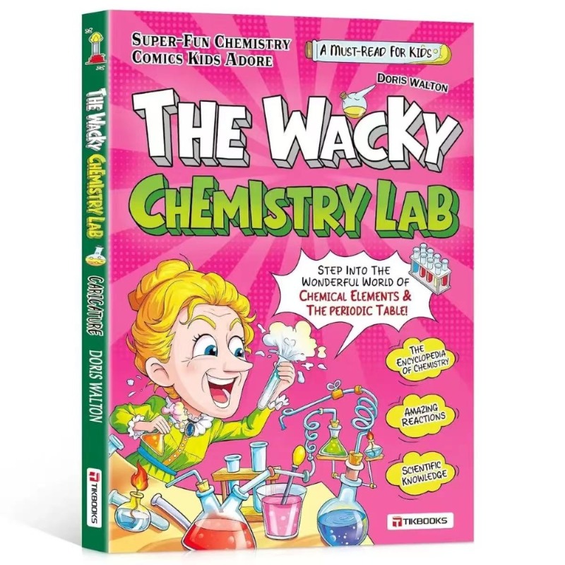 Kids Education Book - Zabawna Laboratorium Chemiczne: Książka komiksowa dla