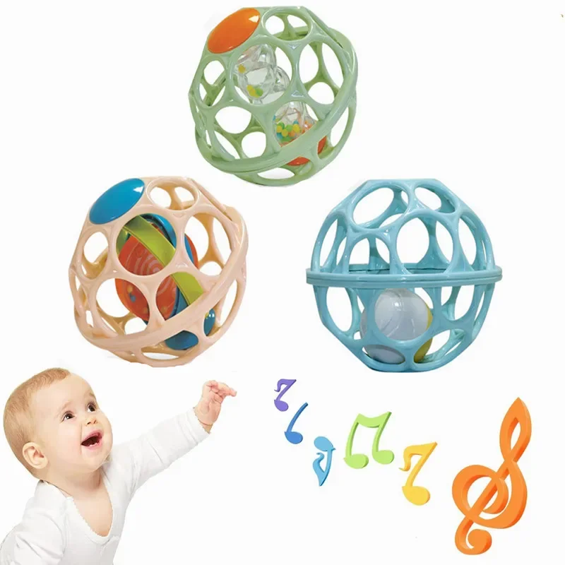 Kids Education Mobile - Grzechotka dla niemowląt, miękka piłka, zabawki
