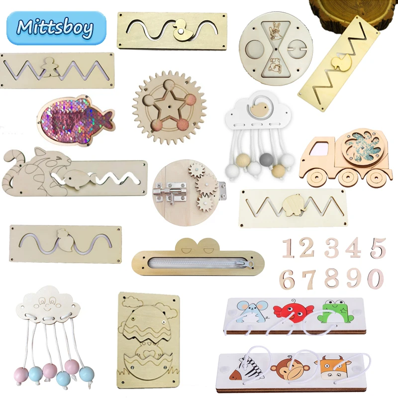 Kids Education Usa - Tablica Manipulacyjna DIY Montessori Zabawki Edukacyjne