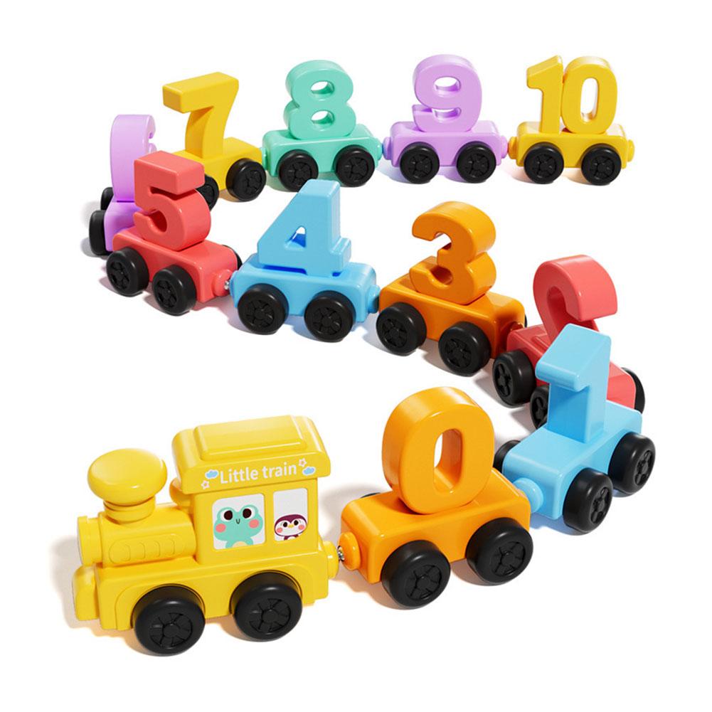 Kids Educational Gadget - Zestaw edukacyjny Montessori - drewniany pociąg