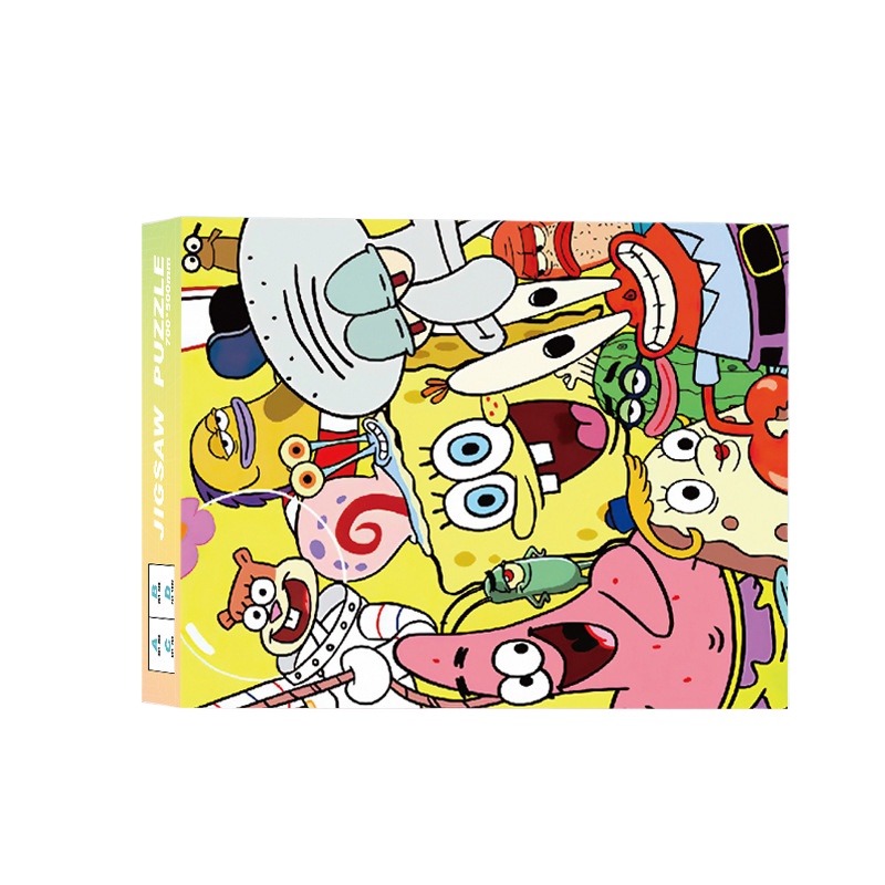 Kids Educational Gadget - 1000 Elementów Puzzle SpongeBob Kanciastoporty, Układanka