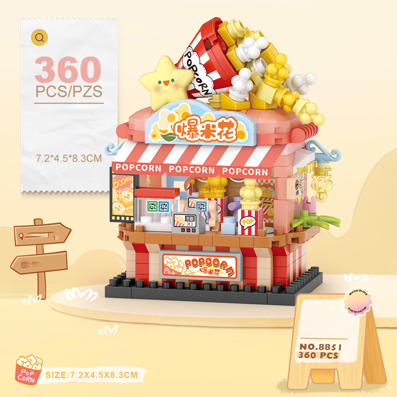 Kids Education Store - Mini Klocki do Budowy Sklepu z