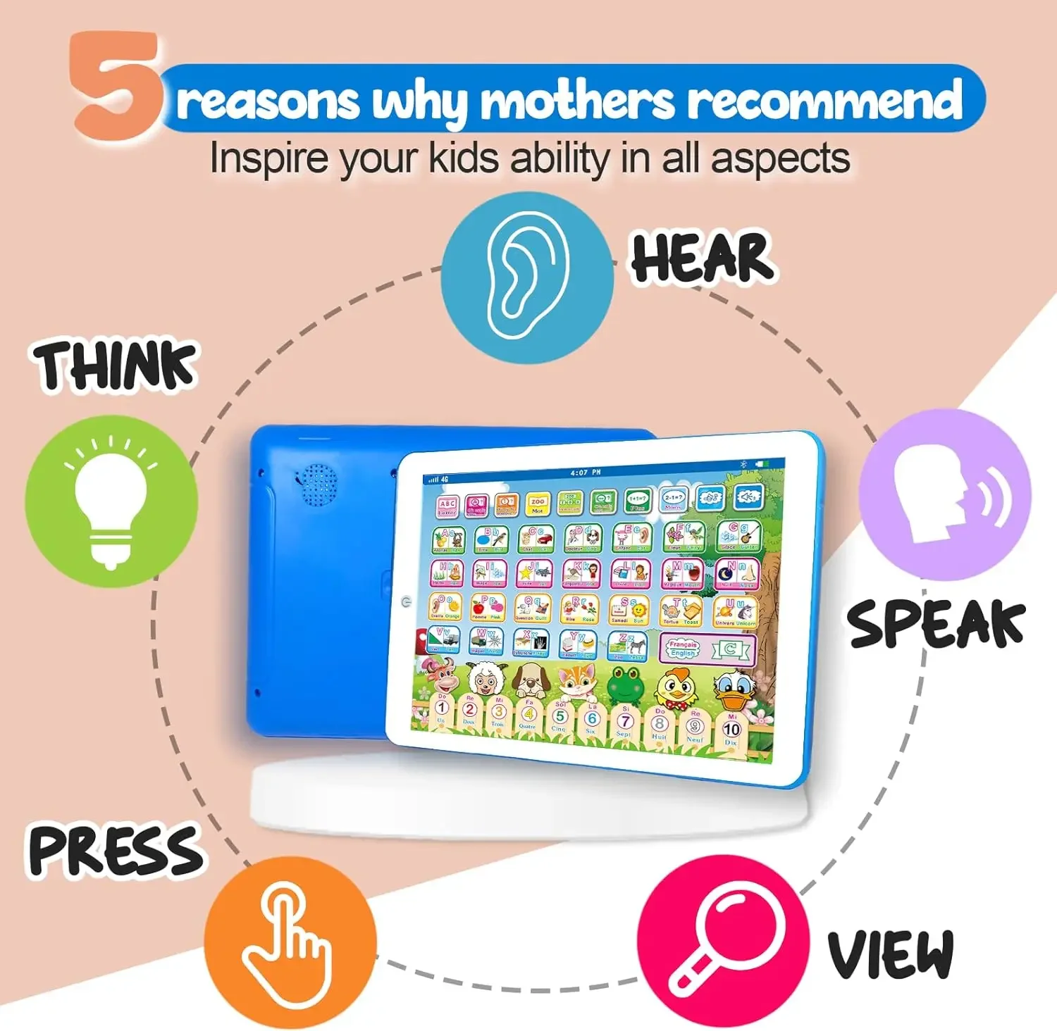 Francuski angielski dwujęzyczn – Kids Education Laptop recenzja i cena