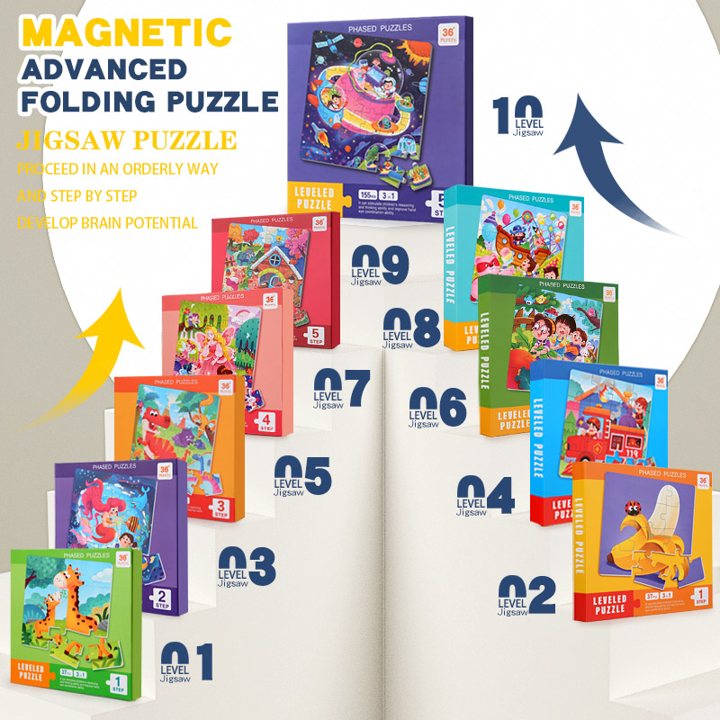 Magnetyczne drewniane puzzle d – Kids Education Book recenzja i cena
