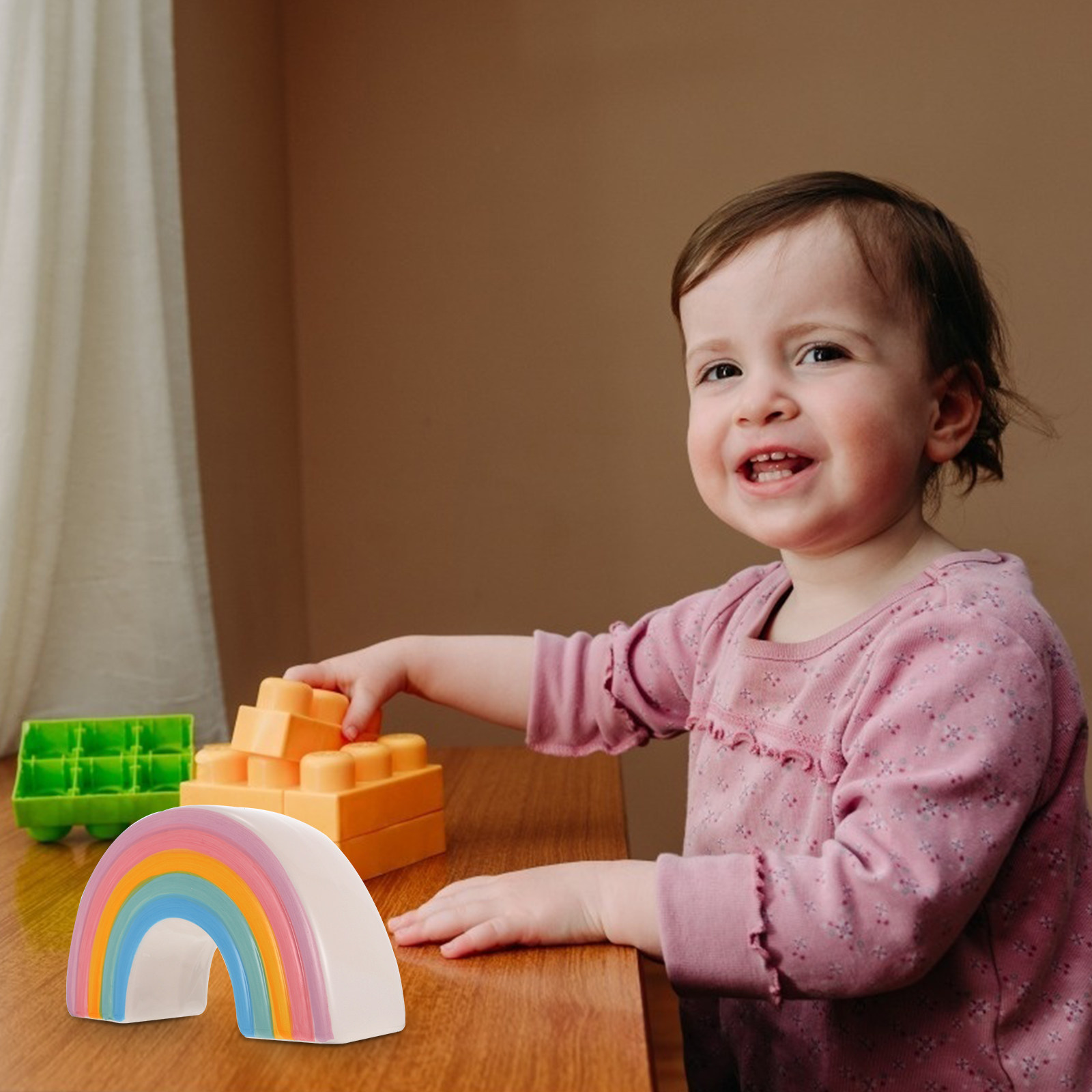 Kolorowa ceramiczna skarbonka  – Kids Education Motivation recenzja i cena
