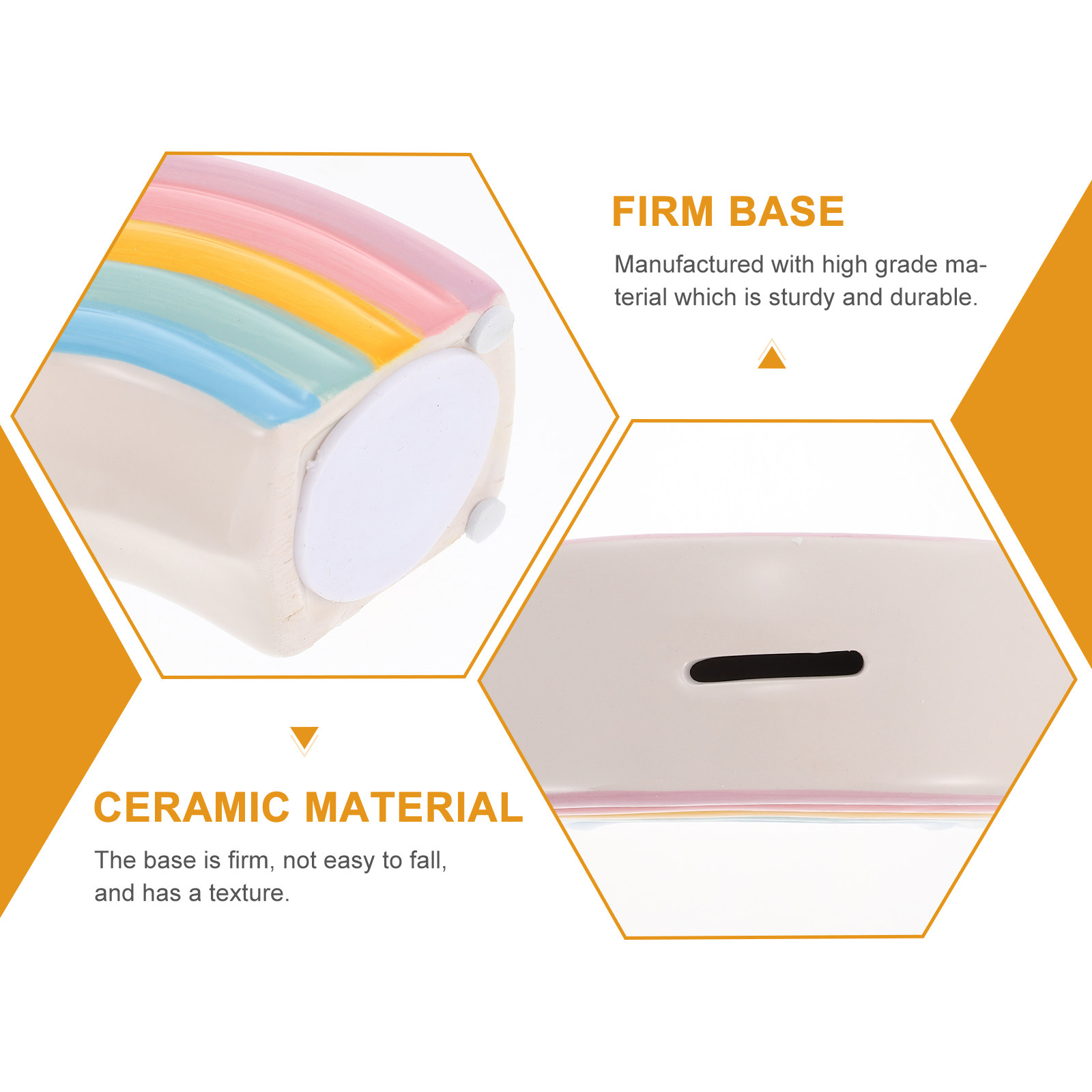 Kolorowa ceramiczna skarbonka  – Kids Education Motivation recenzja i cena