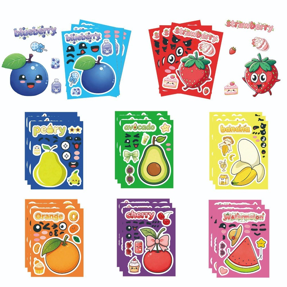 8 arkuszy naklejek z uroczymi  – Kids Education Store recenzja i cena