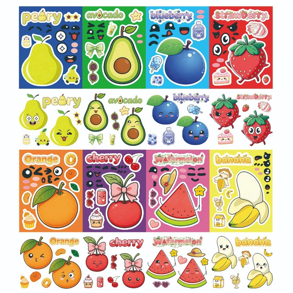 8 arkuszy naklejek z uroczymi  – Kids Education Store recenzja i cena