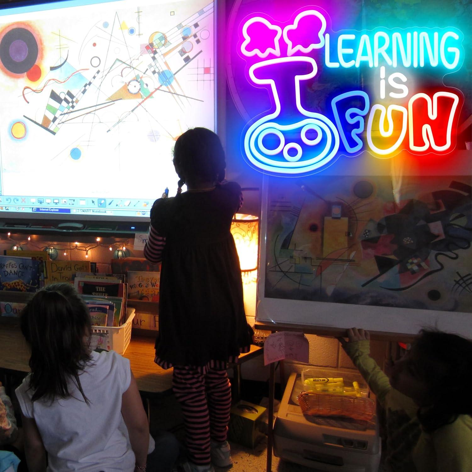 Nauka to zabawa - Neonowy znak – Kids Education Motivation recenzja i cena